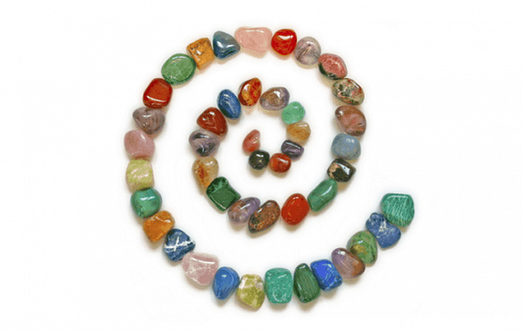 Save DIY for good luck from colored stones