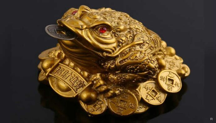frogs with coins to attract money