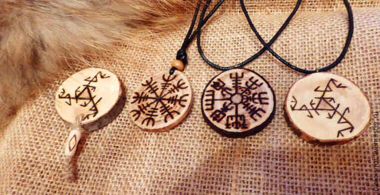 pendant with runes as a success charm