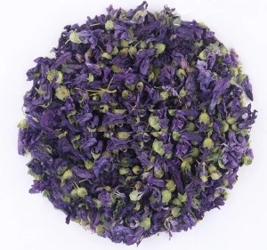The dried flowers of the purple